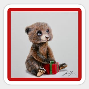 Beary Christmas Sticker